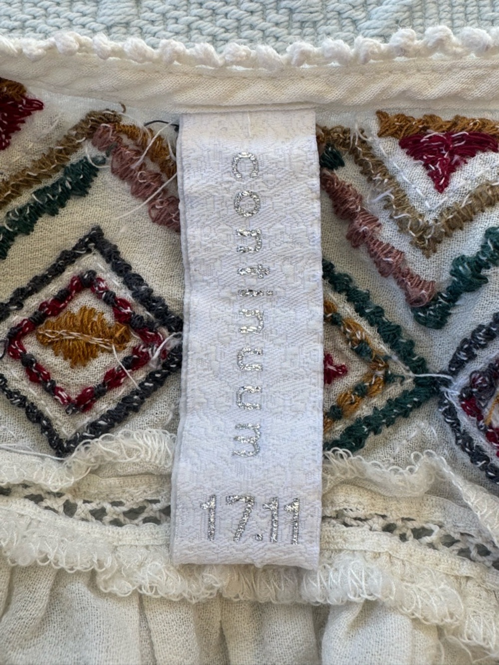 Odd Molly Continuum 17.11 | Embroidered Boho Open Back Tassel Blouse | M - Picture 3 of 8